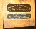 Custom engraved dedication plaques for Wayside Shrines